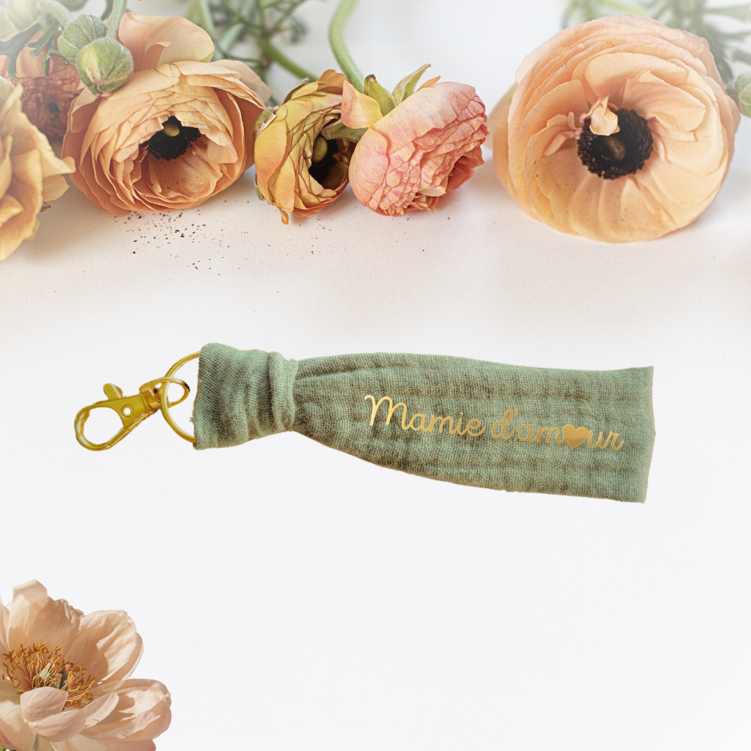 Porte-clés Mamie d'amour personnalisable