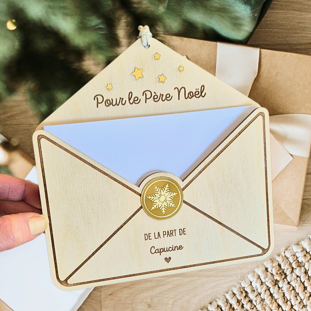 Enveloppe à messages pour le Père Noël personnalisée