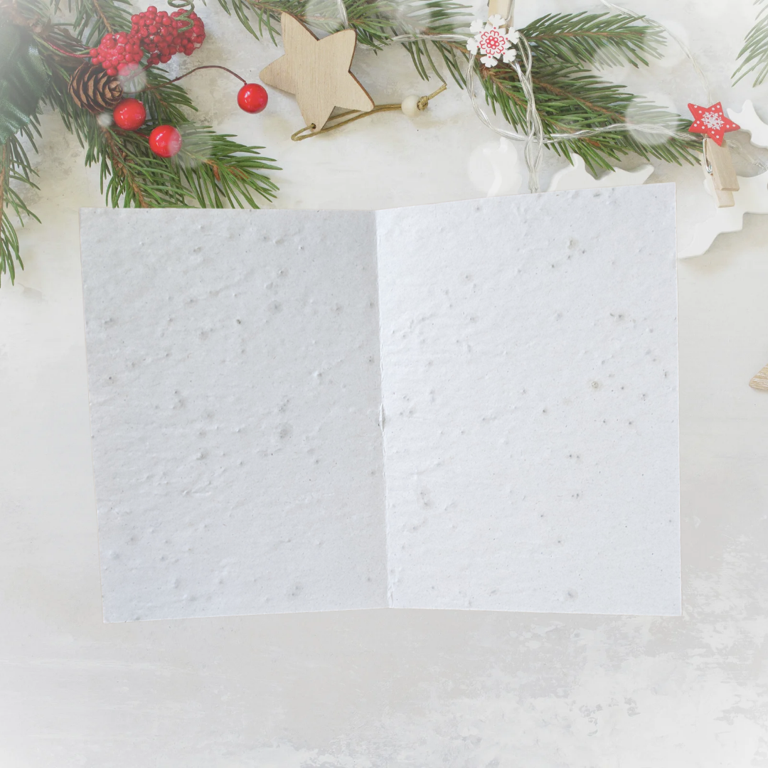 Carte à planter Joyeuses fêtes nounou personnalisable