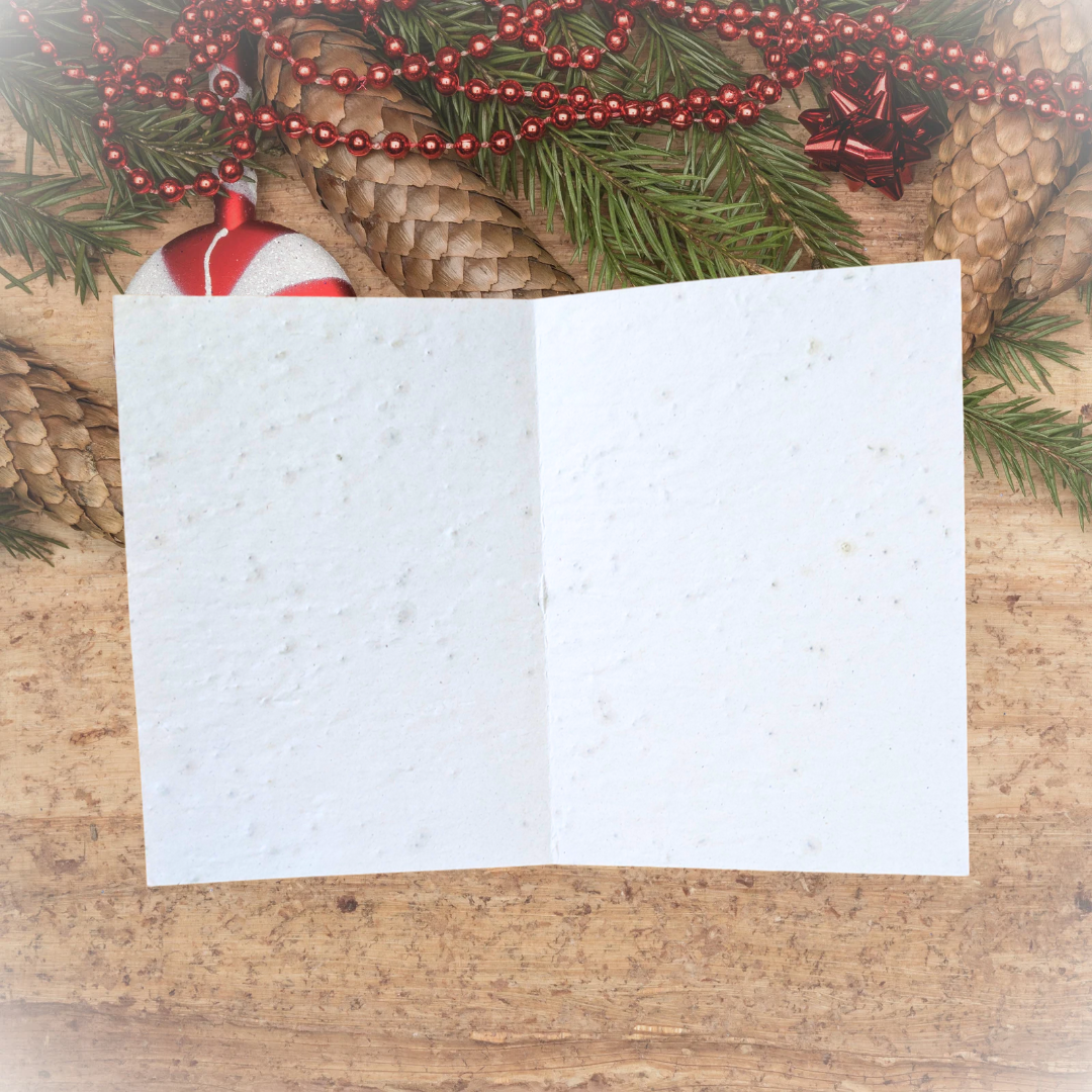 Carte à planter Joyeux Noël personnalisable