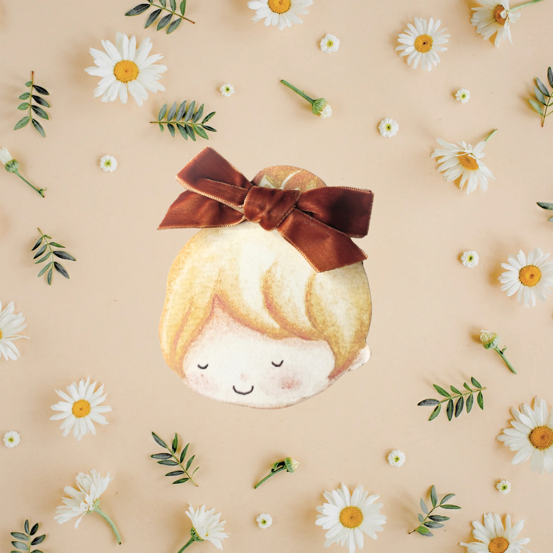 Barrette nœud rouille