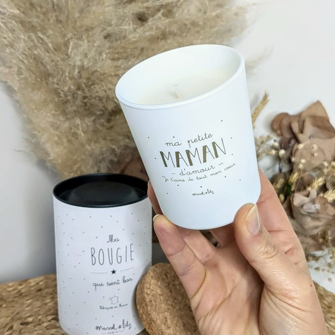 Bougie artisanale "Ma petite Maman d'amour"