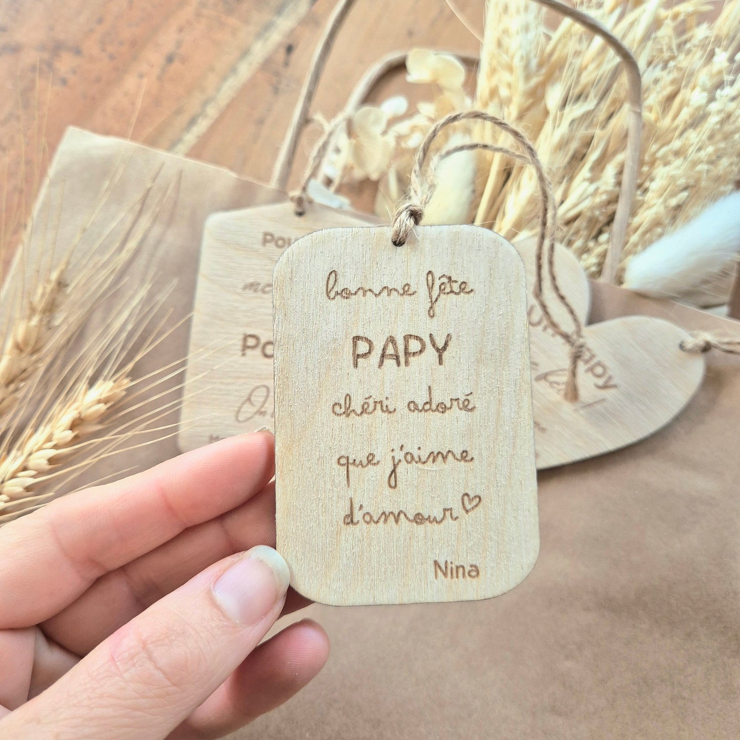 Étiquette cadeau personnalisée Papy