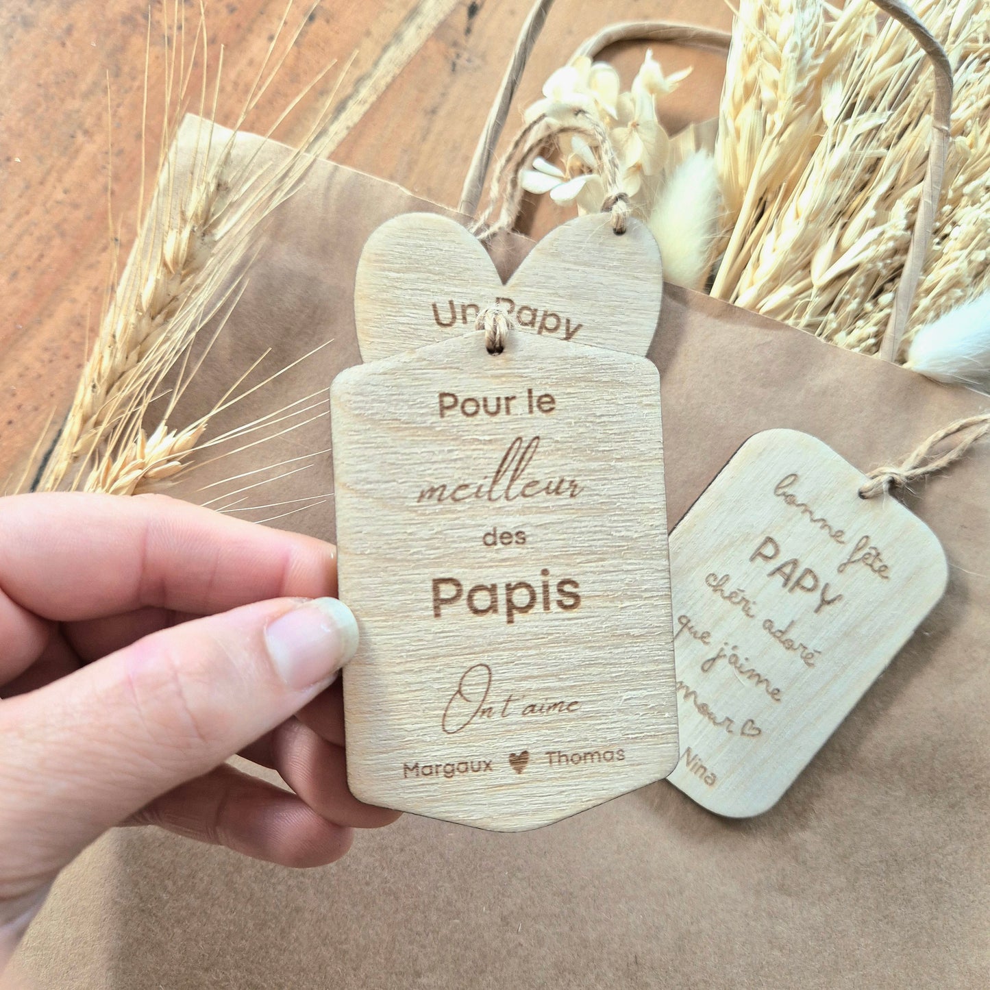 Étiquette cadeau personnalisée Papy