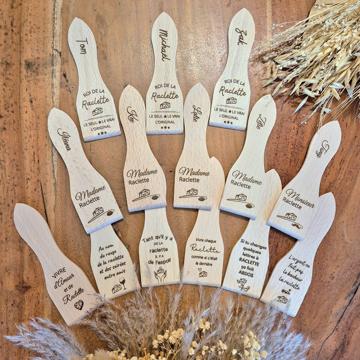 Spatule à raclette personnalisée
