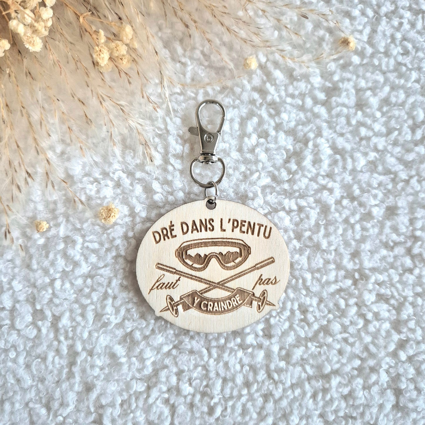 Porte-clés en bois expressions en patois savoyard