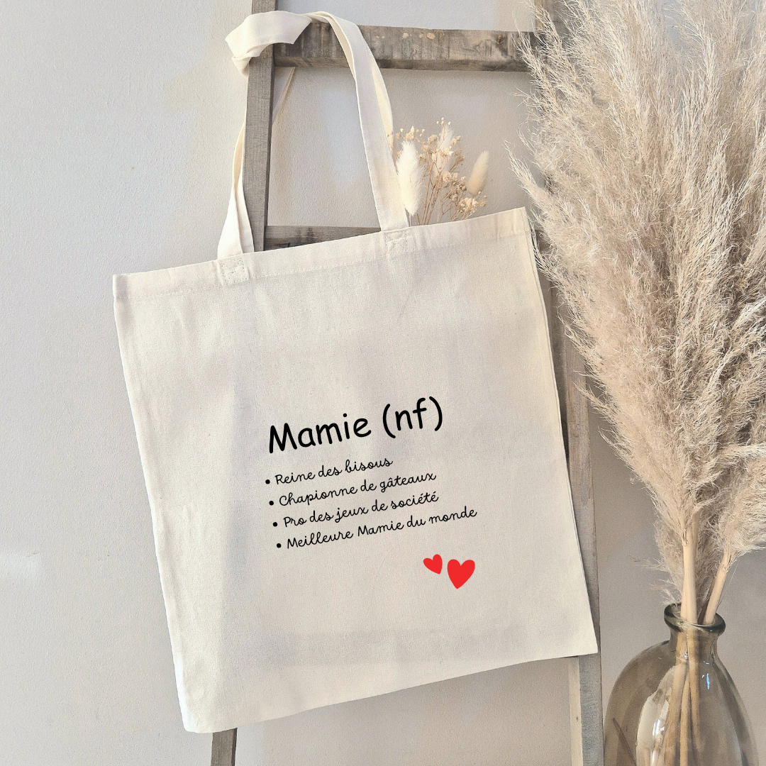 Tote-bag Mamie personnalisable