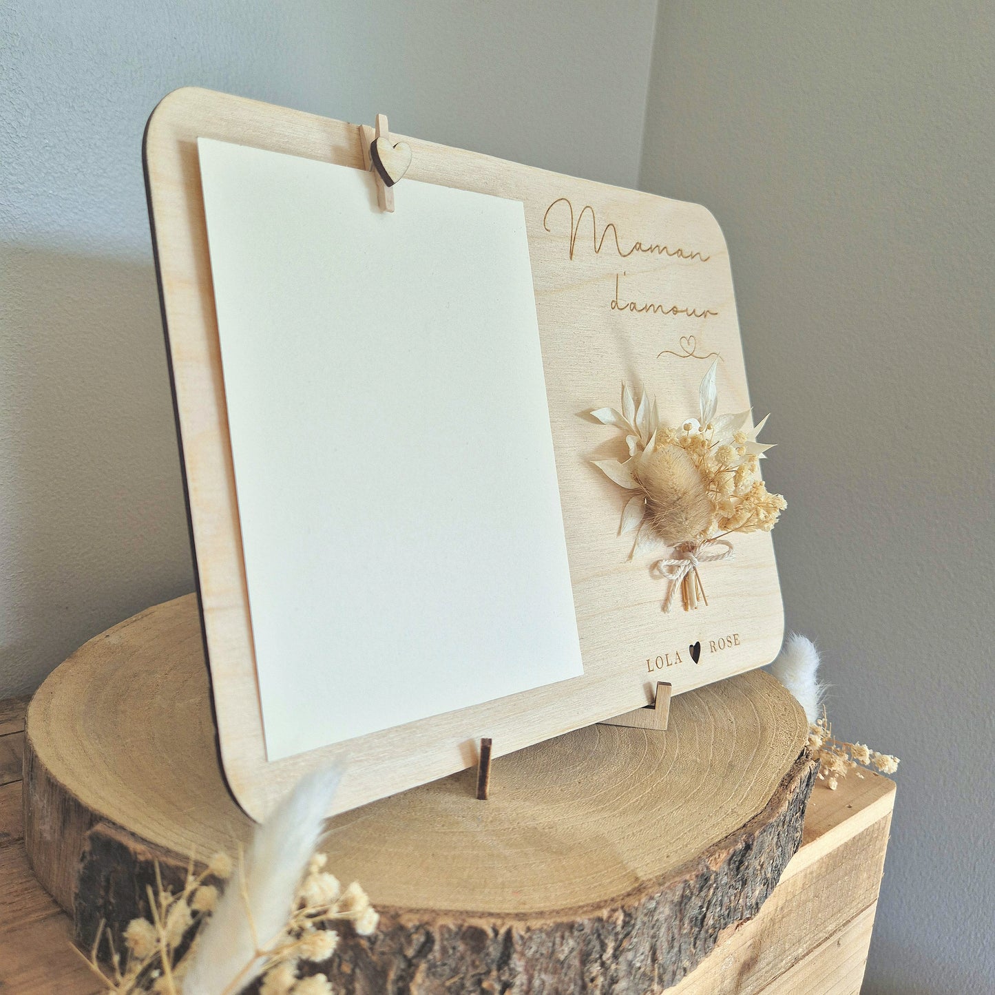 Tableau photo fleuri personnalisé