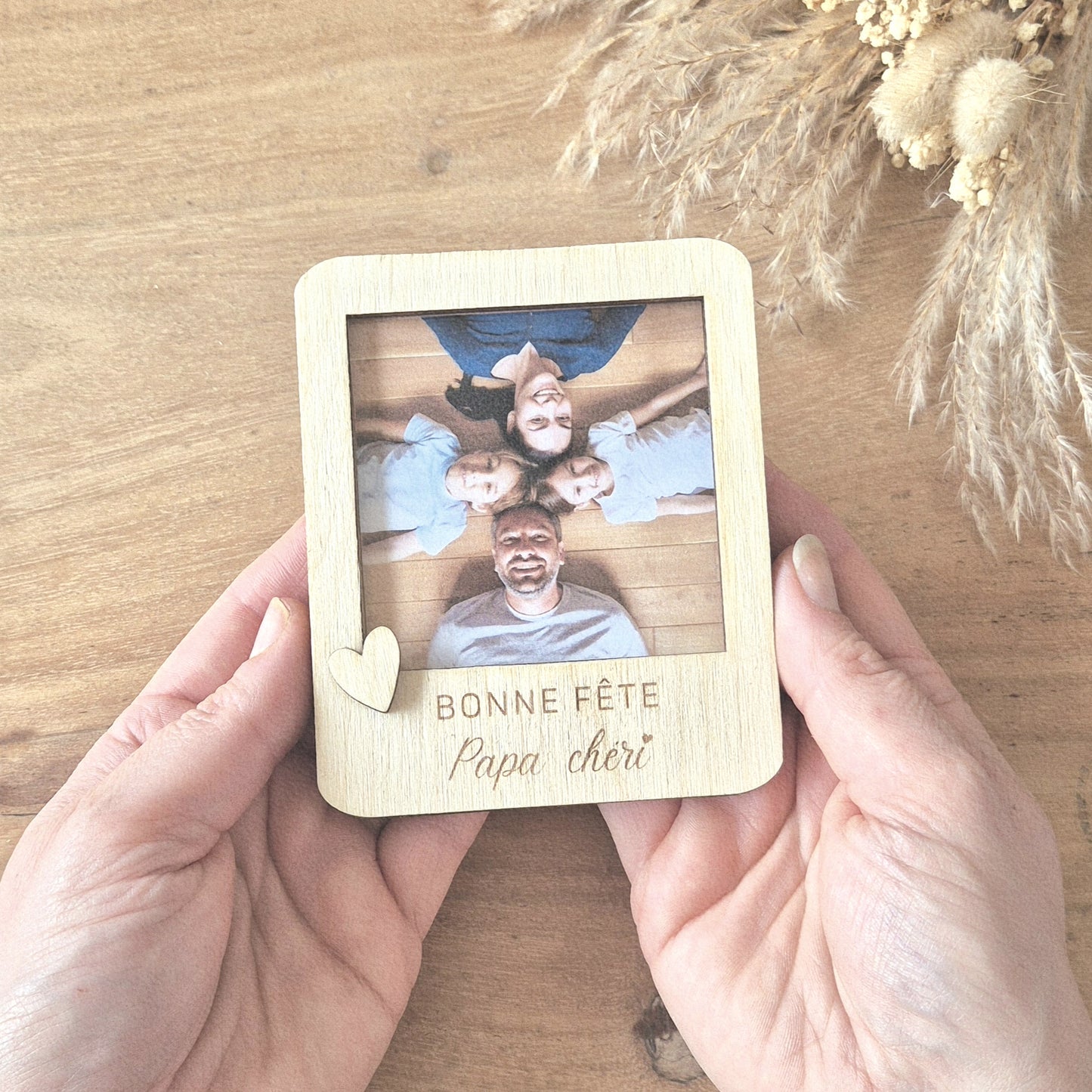 Magnet Polaroïd photo personnalisable - Papa