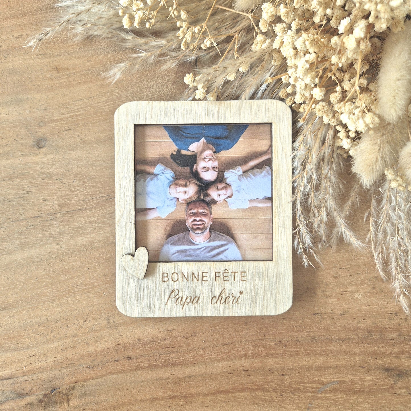 Magnet Polaroïd photo personnalisable - Papa