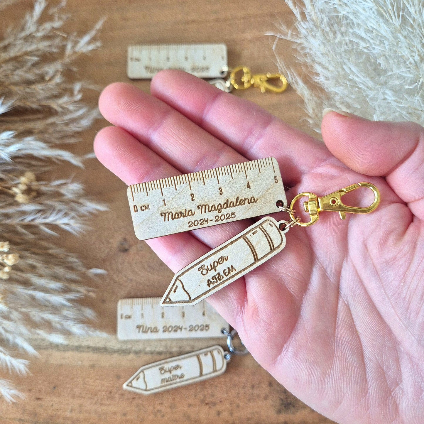 Porte-clés personnalisé cadeau maîtresse/maître/ATSEM