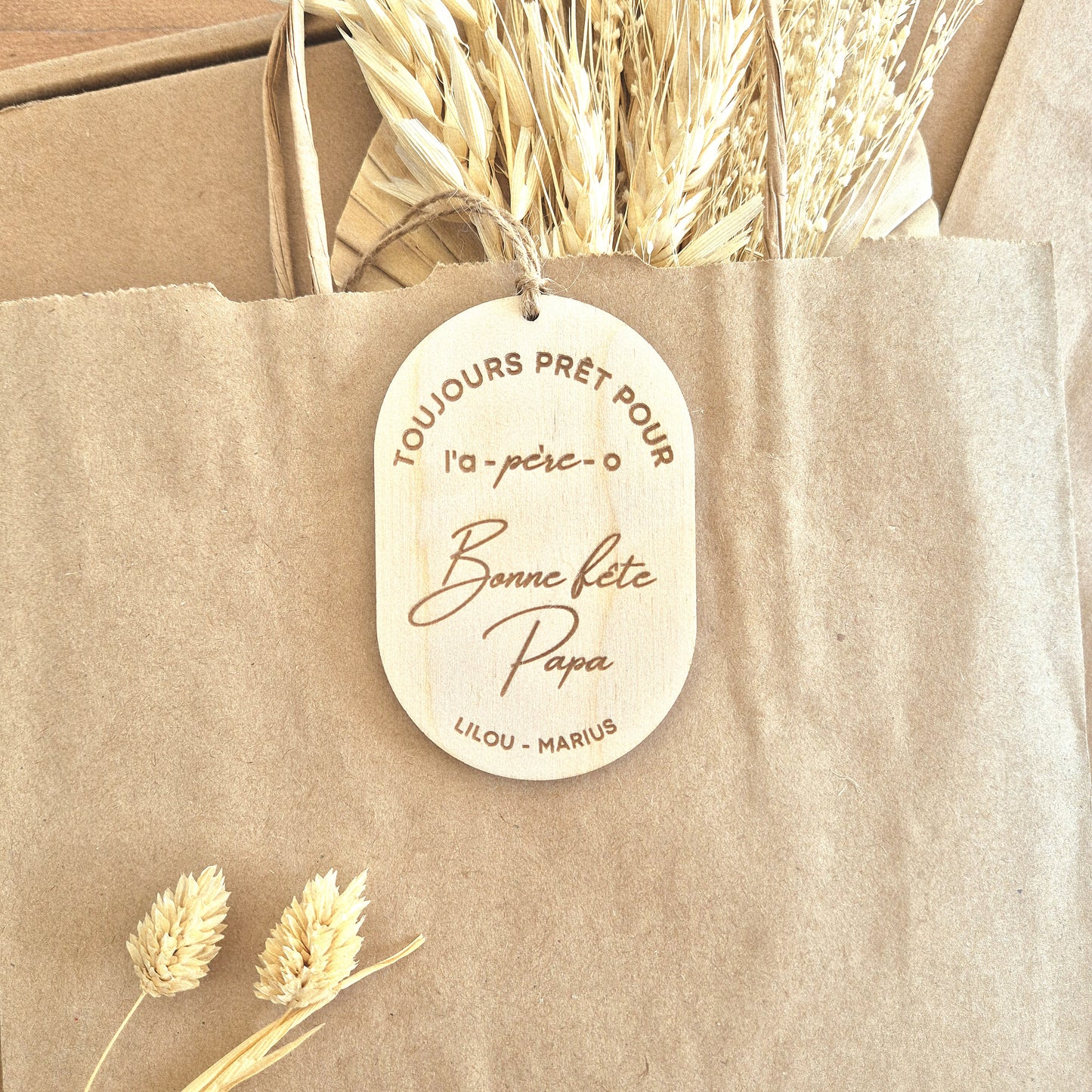 Étiquette cadeau personnalisée - Papa