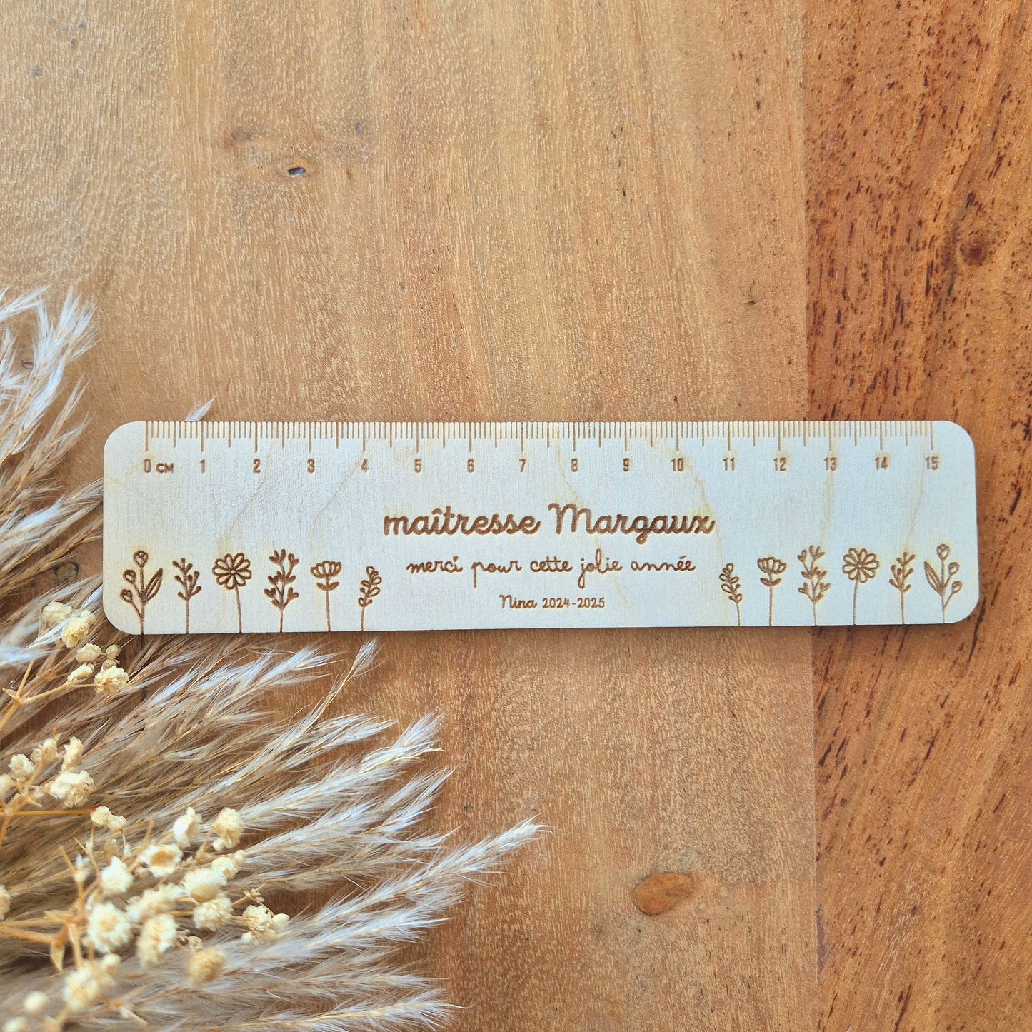 Règle personnalisée cadeau maîtresse/maître/ATSEM