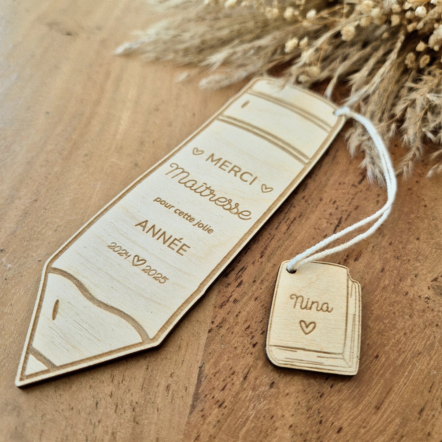 Marque-page personnalisé cadeau maîtresse/maître/ATSEM