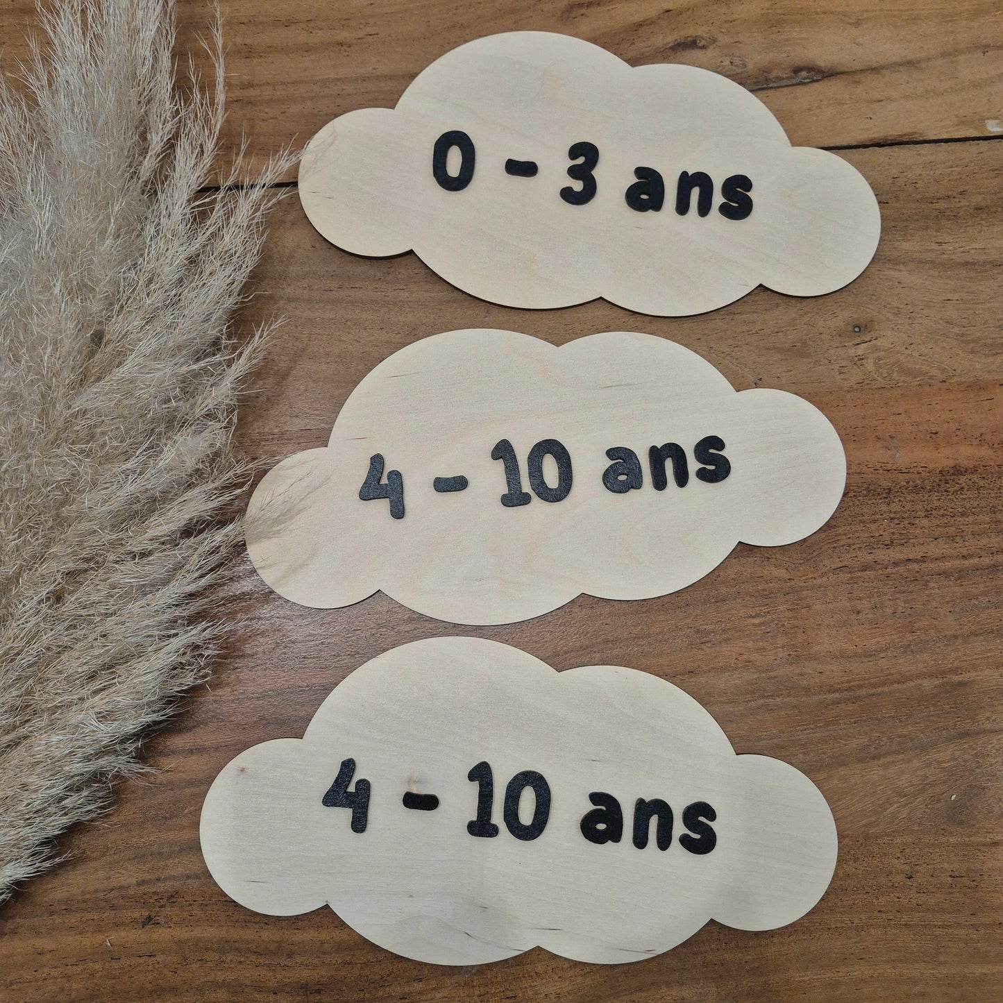 Pancartes sur-mesure pour boutique de vêtements enfants