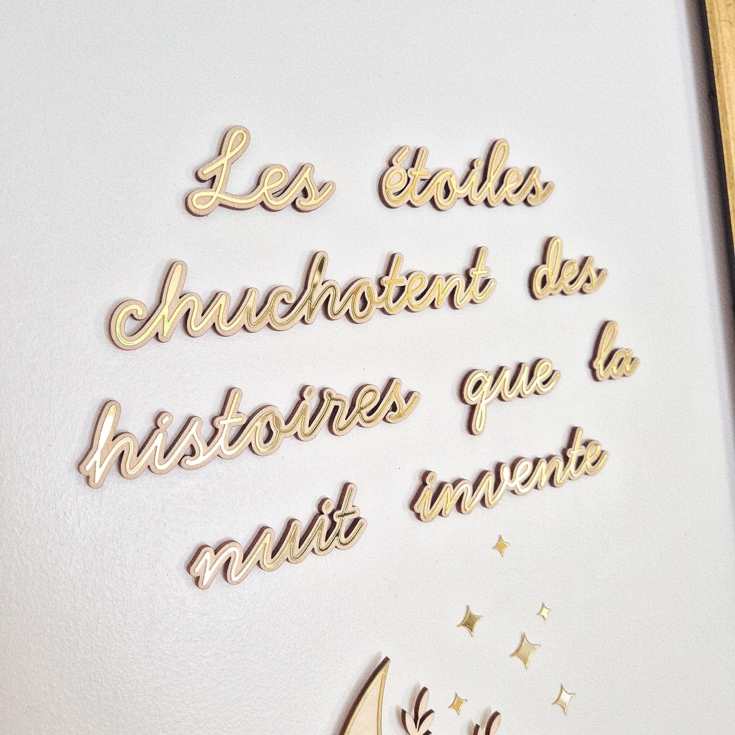 Phrase décorative murale - Rêverie