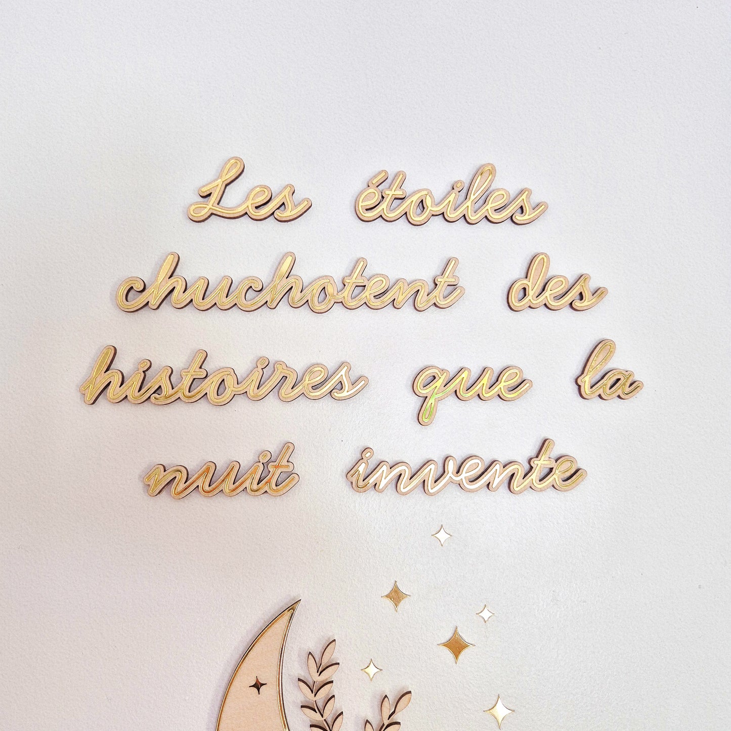 Phrase décorative murale - Rêverie