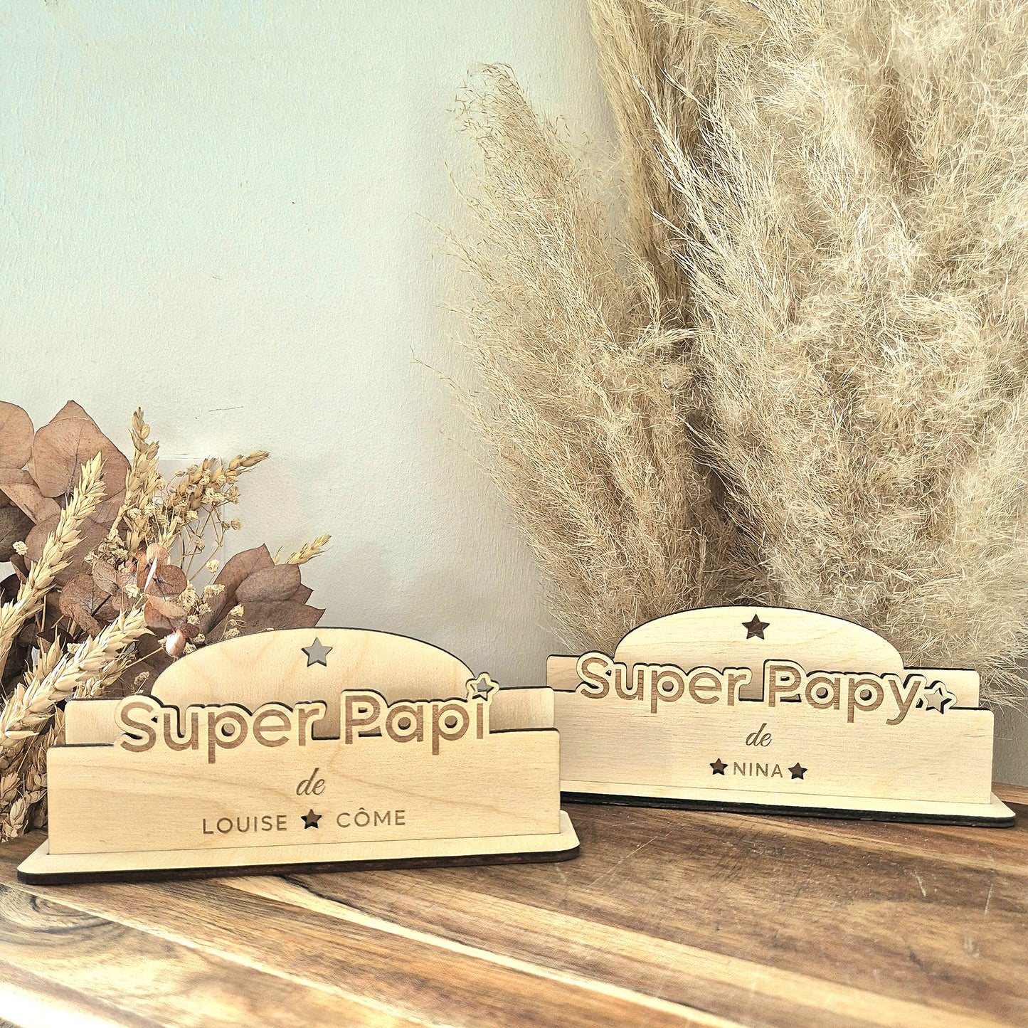 Support à courrier/photo personnalisé cadeau Papy