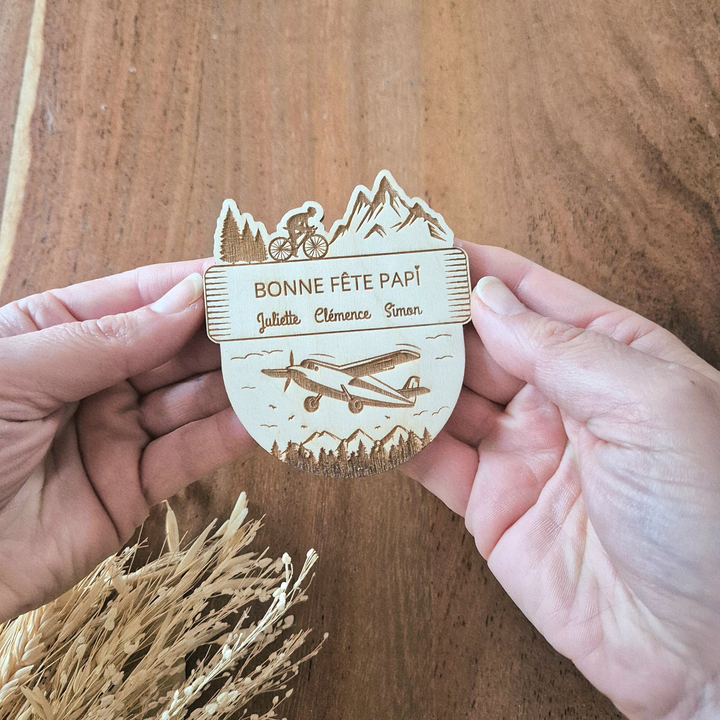 Maxi magnet vélo et avion personnalisé