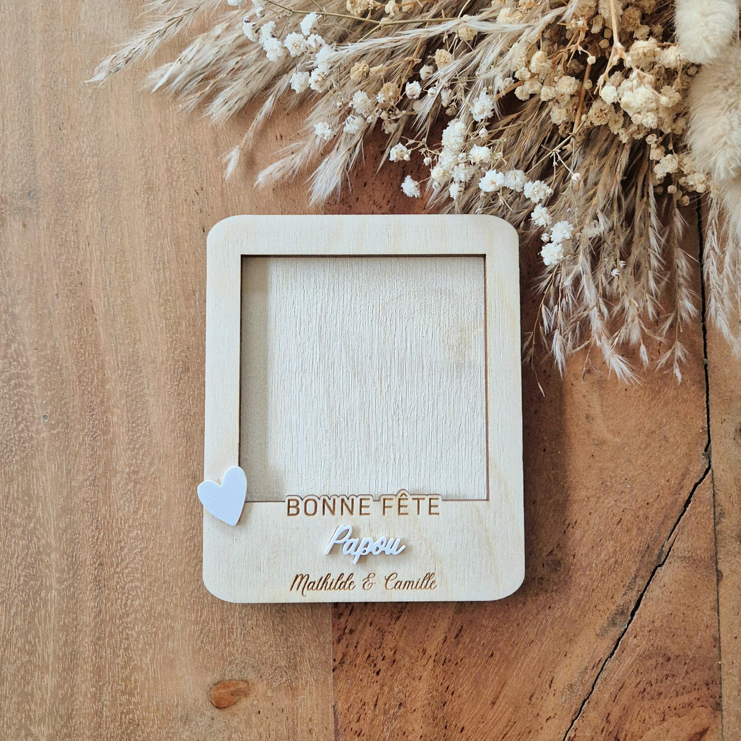 Magnet Polaroïd photo personnalisable - Cadeau / fête Papa