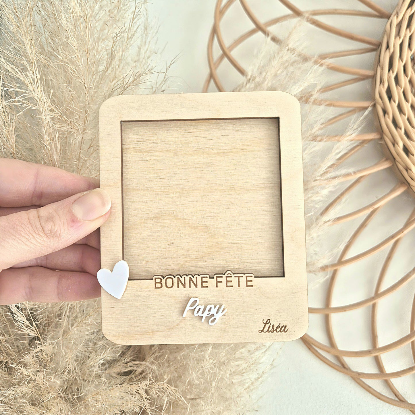 Magnet Polaroïd photo personnalisable - Cadeau / fête Papy