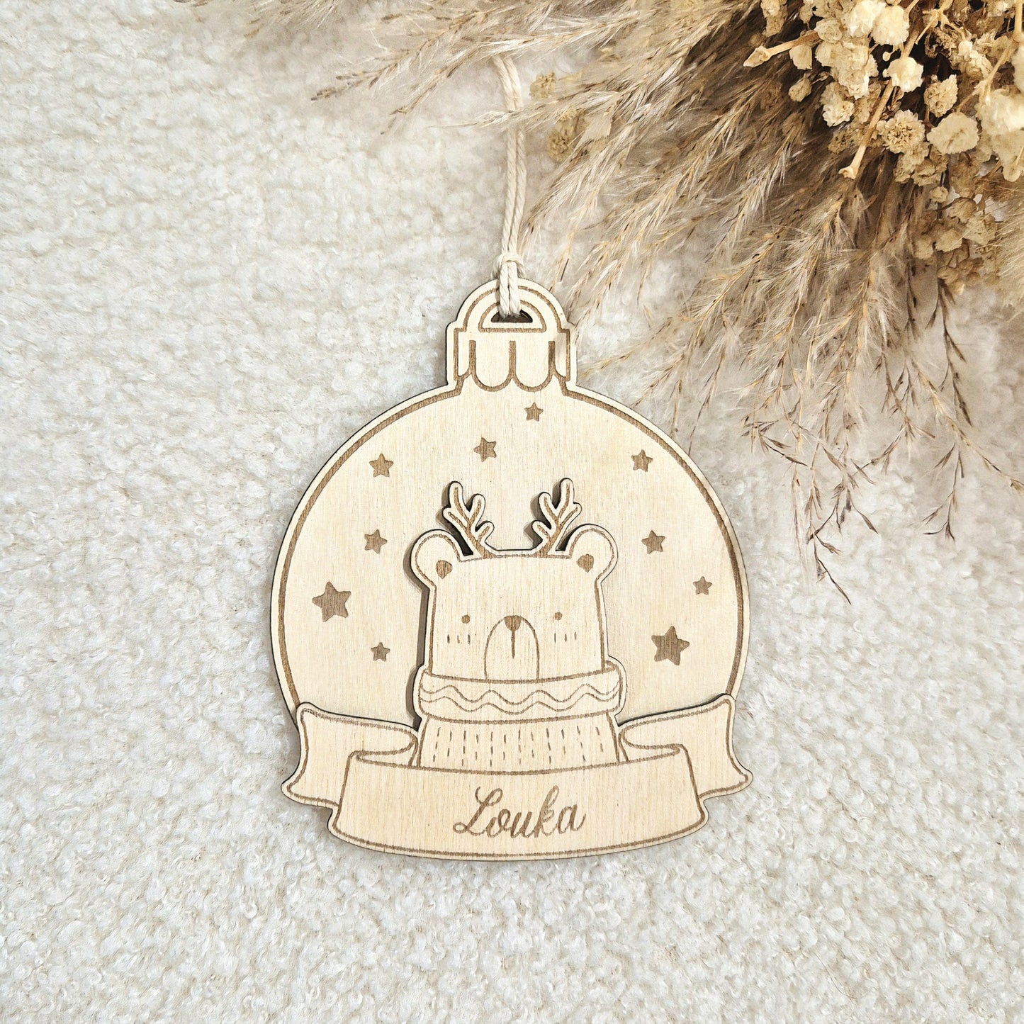 Suspension personnalisée ourson