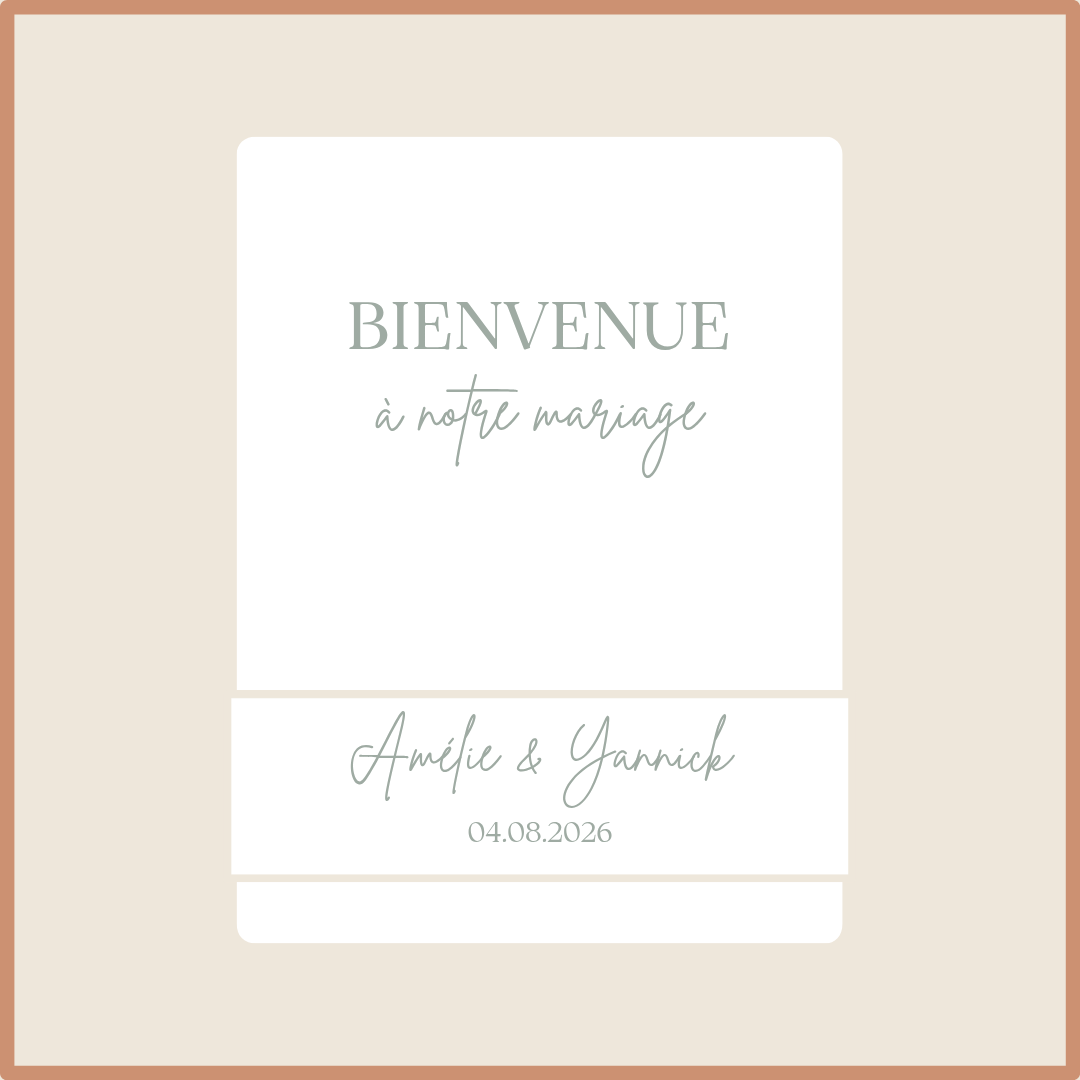Stickers personnalisés mariage - Amélie & Yannick