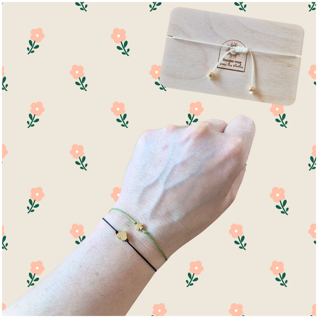 Carte bracelet message cadeau Mamie