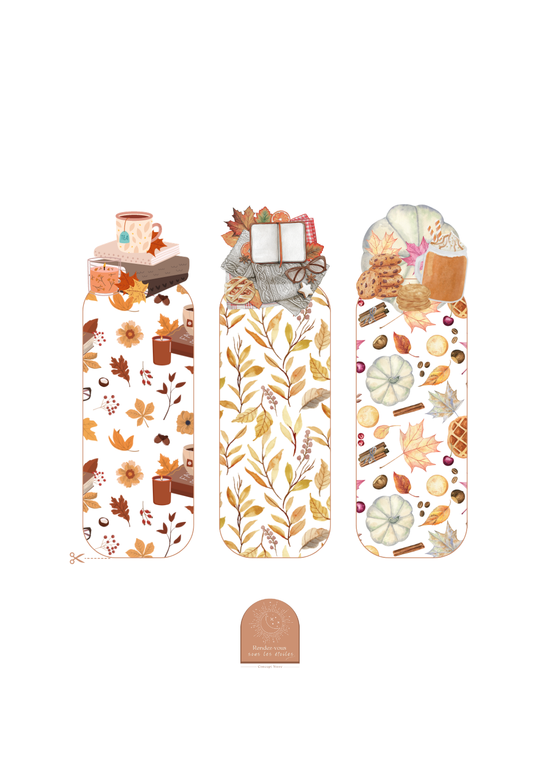 Les jolis marque-page d'automne !