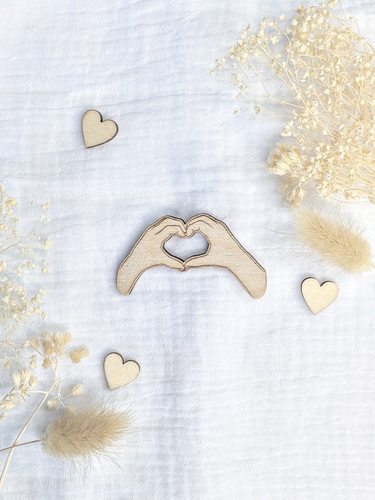 Magnet mains coeur amour