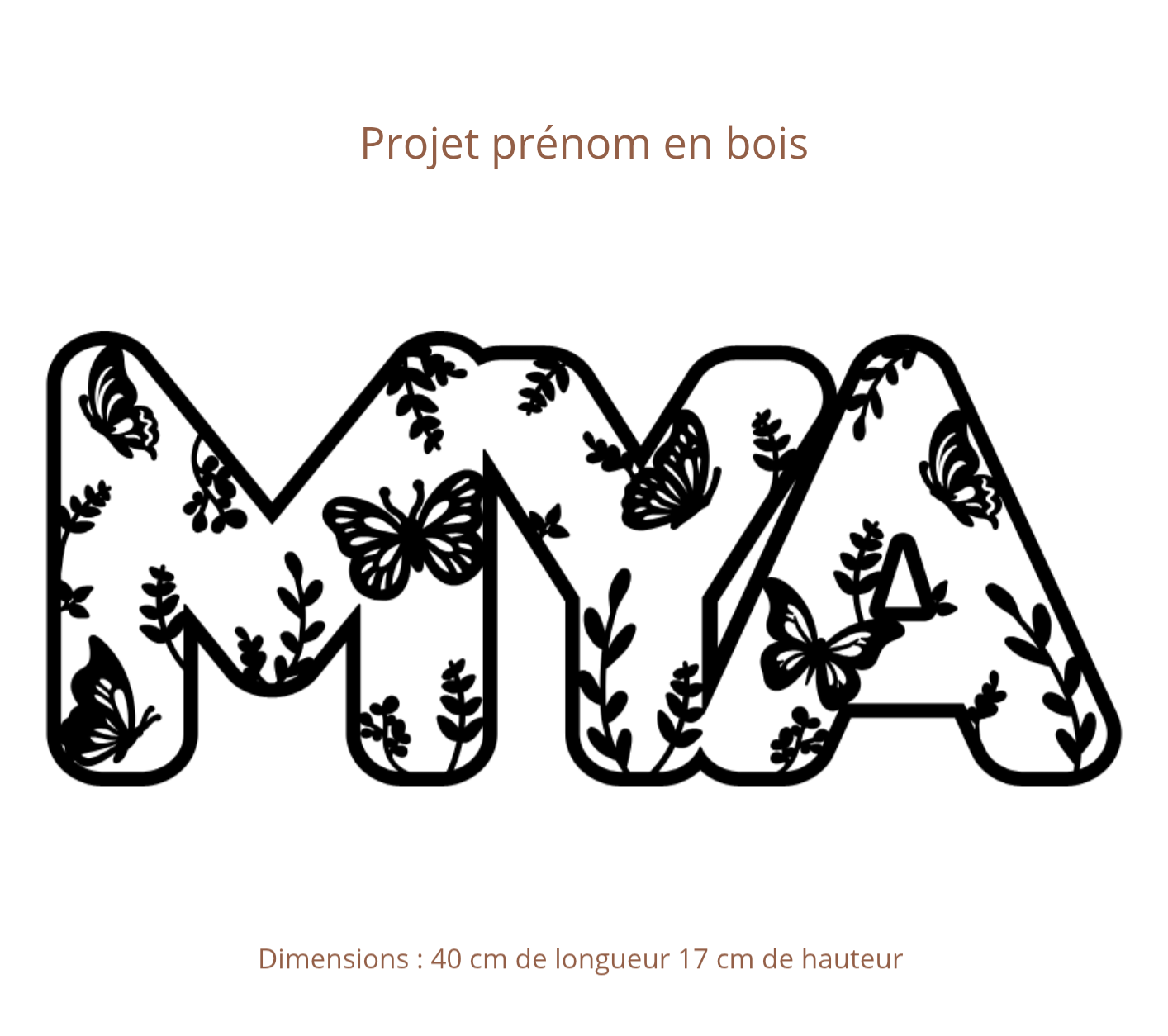 Prénom en bois sur-mesure