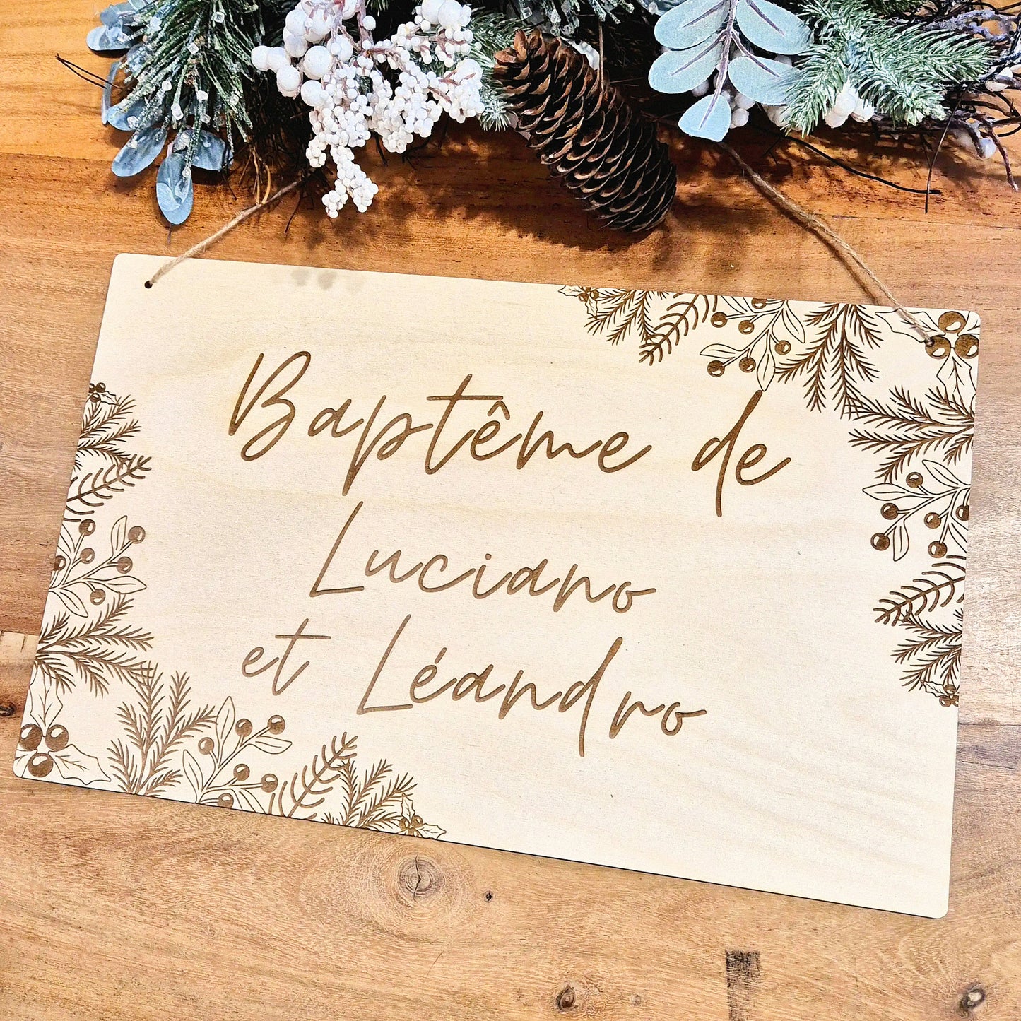 Pancarte personnalisée - Baptême