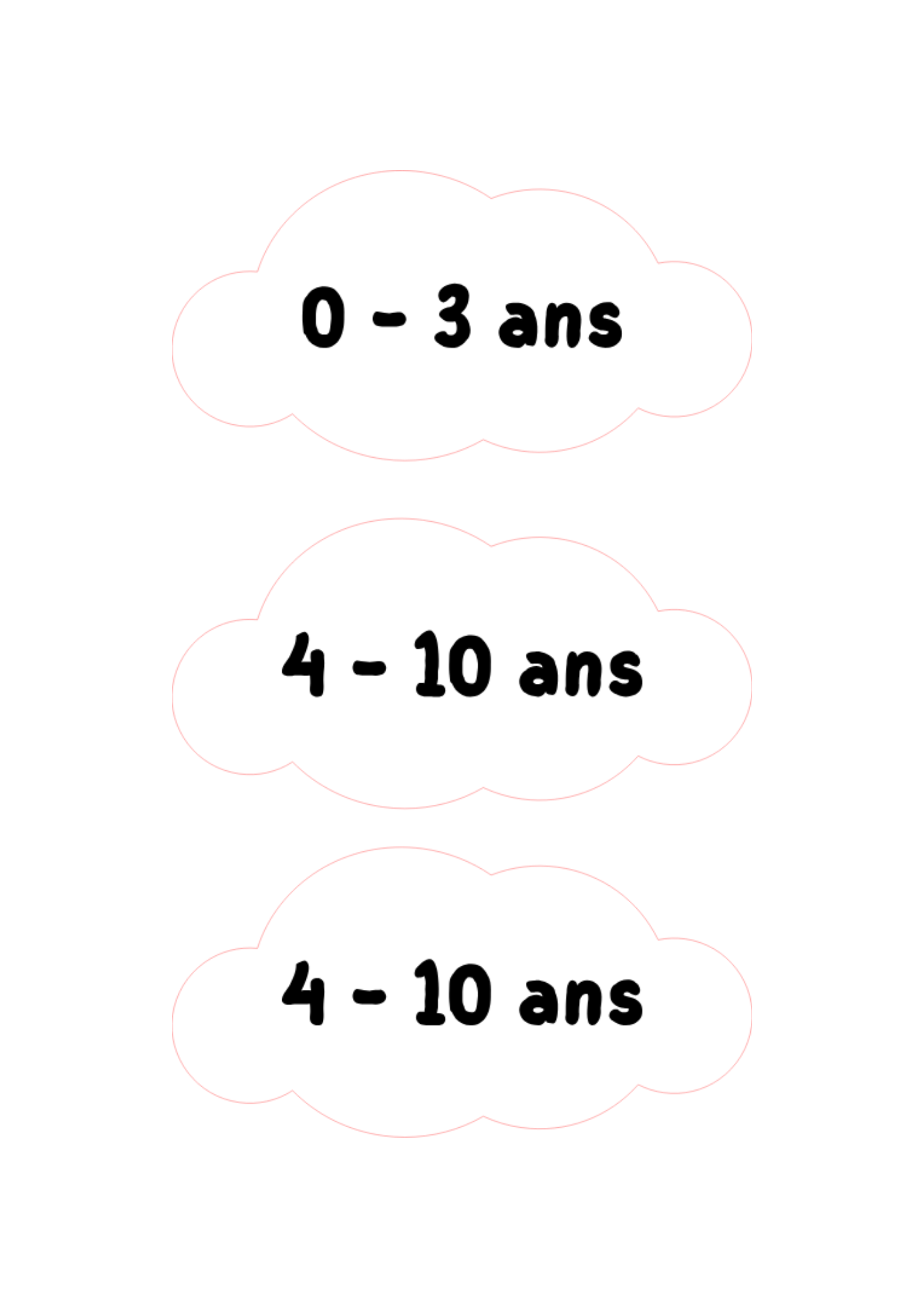 3 pancartes sur mesure - Little One