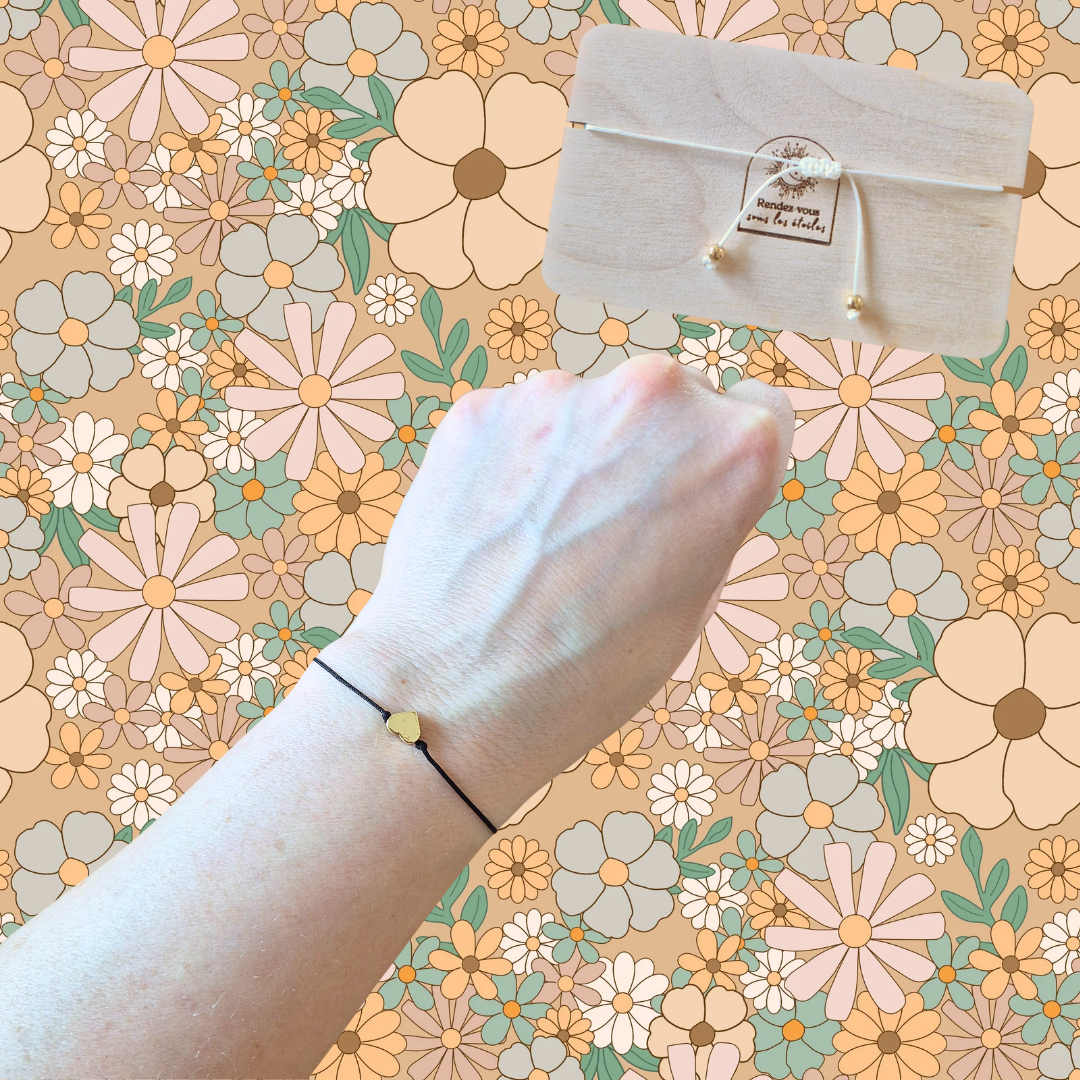 Carte bracelet message cadeau marraine