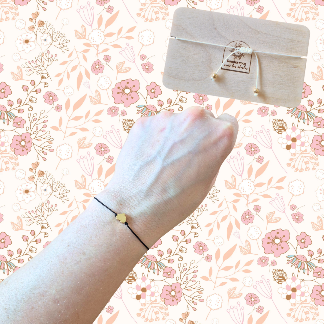 Carte bracelet message cadeau baby shower/grossesse/naissance