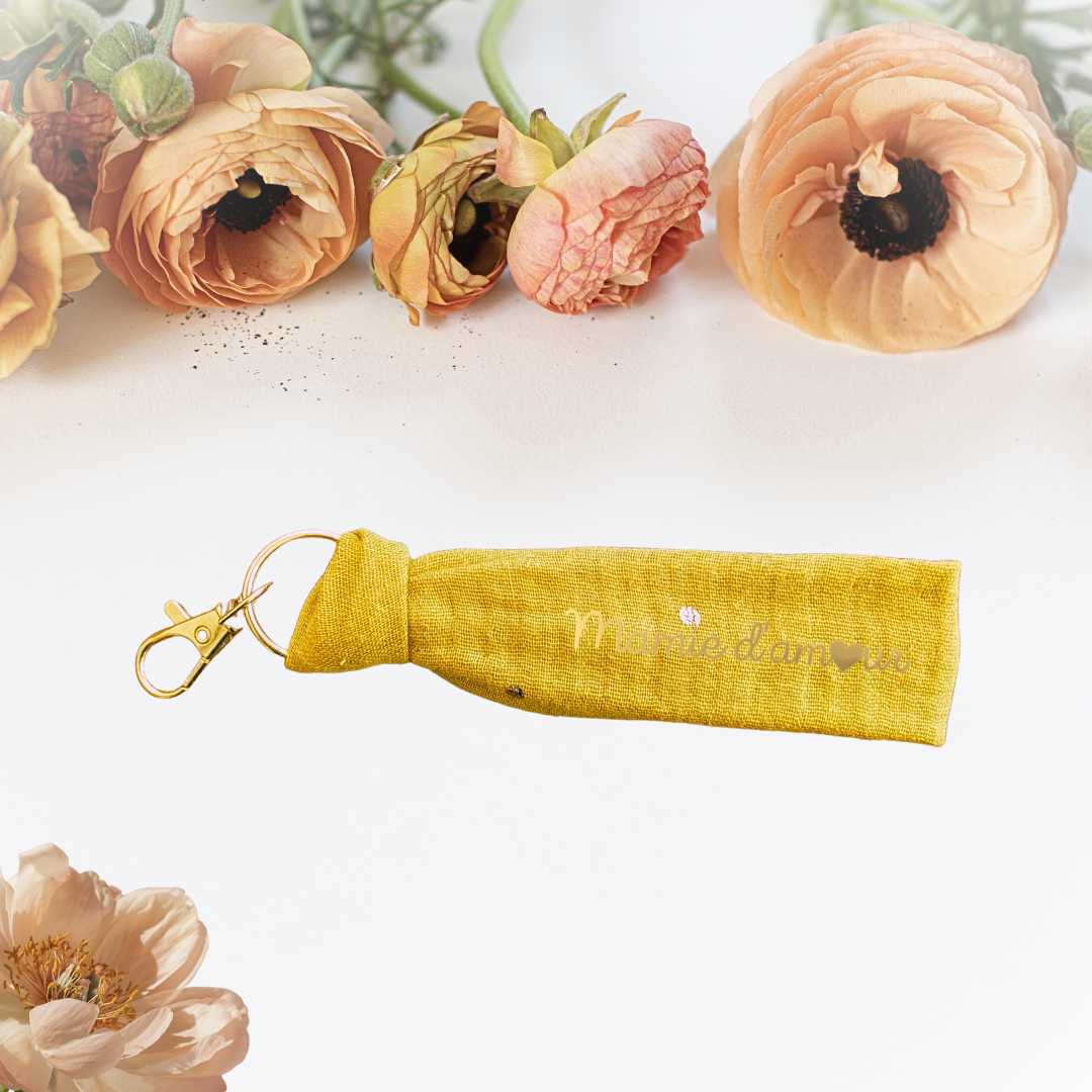 Porte-clés Mamie d'amour personnalisable