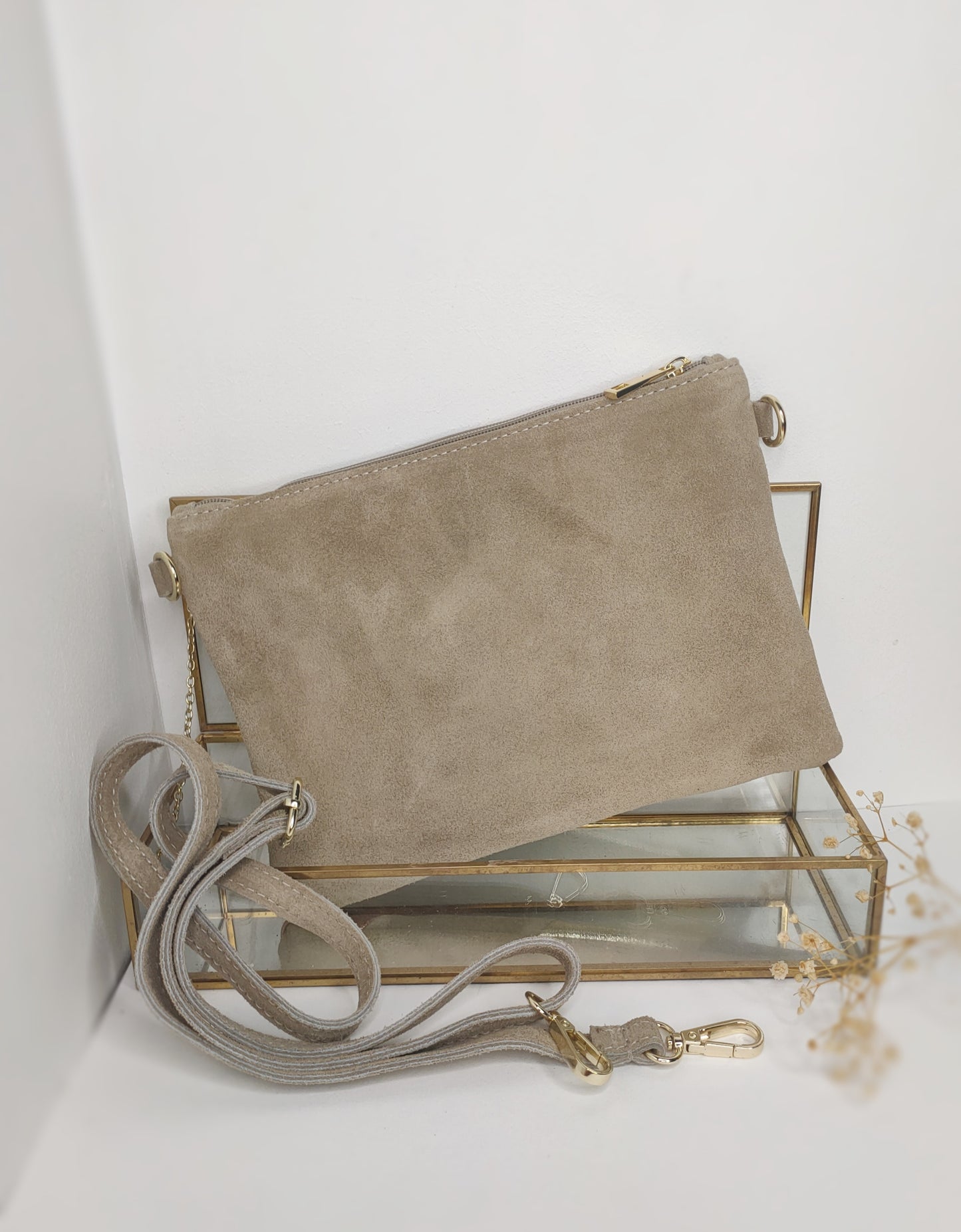Pochette bandoulière en cuir