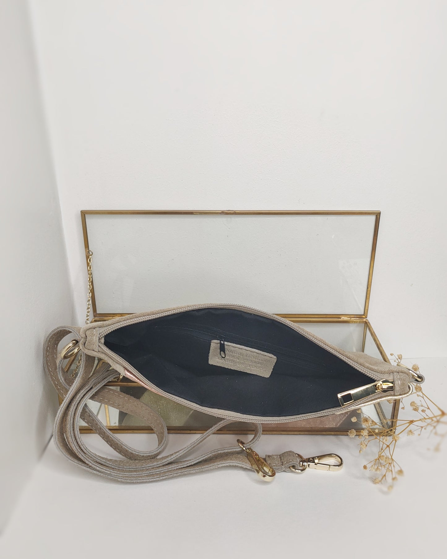 Pochette bandoulière en cuir