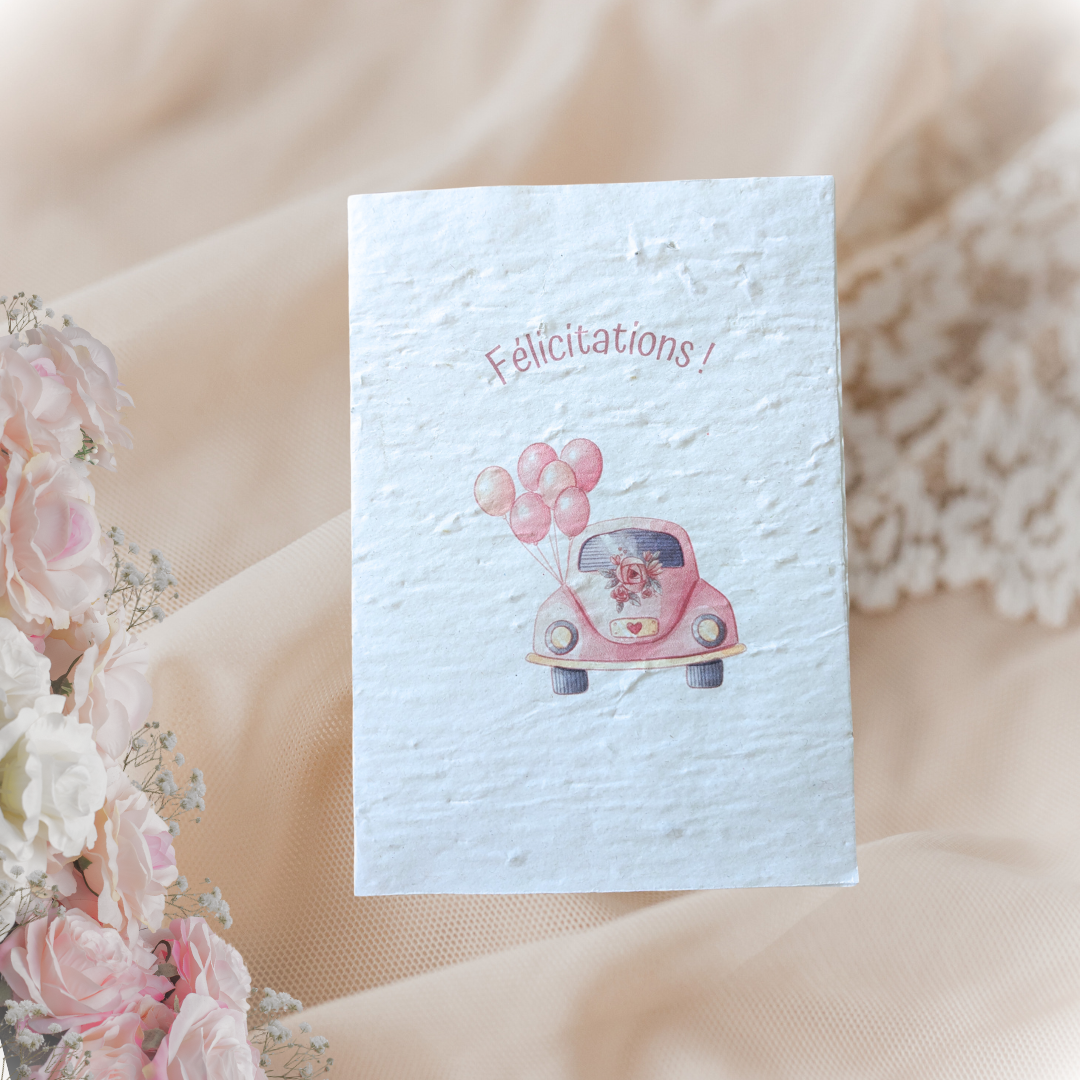 Carte à planter personnalisable Mariage