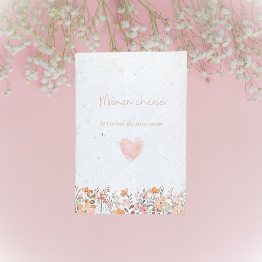 Carte à planter Maman chérie personnalisable