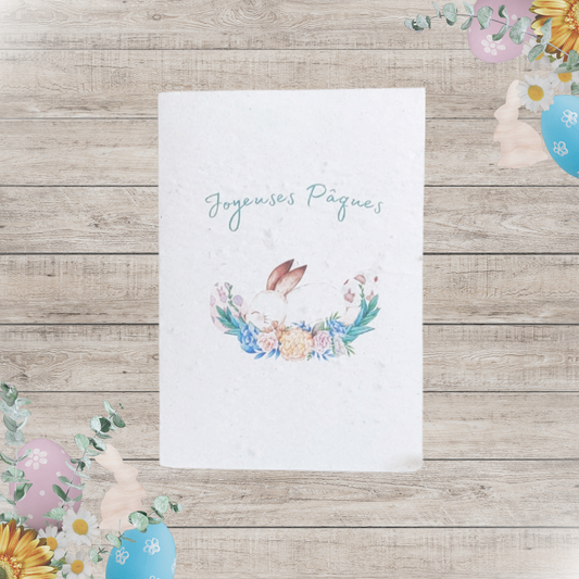 Carte à planter Joyeuses Pâques personnalisable