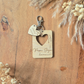 Porte-clés Papi d'amour en bois personnalisé