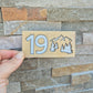 Plaque décorative numéro adresse