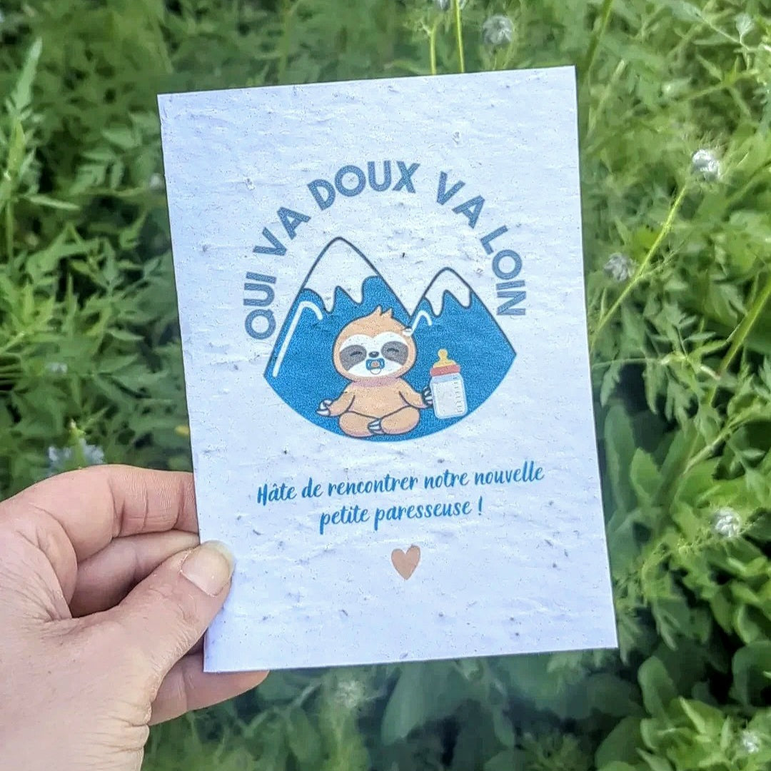 Carte à planter personnalisée