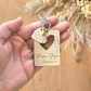Porte-clés Papi d'amour en bois personnalisé