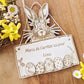 Pancarte lapin de Pâques personnalisée