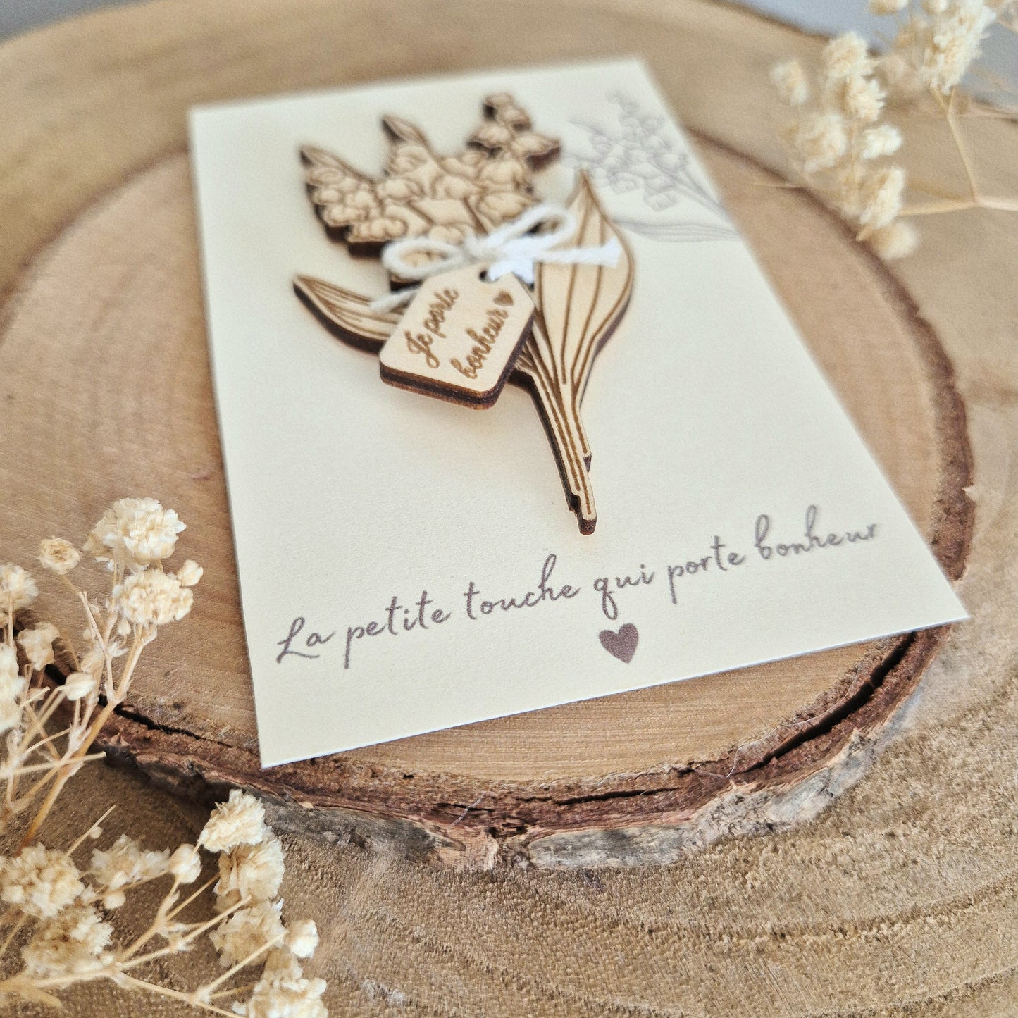 Magnet brin de muguet porte-bonheur