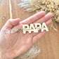 Porte-clés Papa en bois personnalisé
