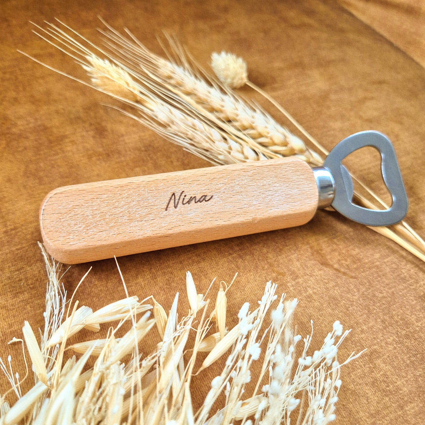 Décapsuleur en bois personnalisé