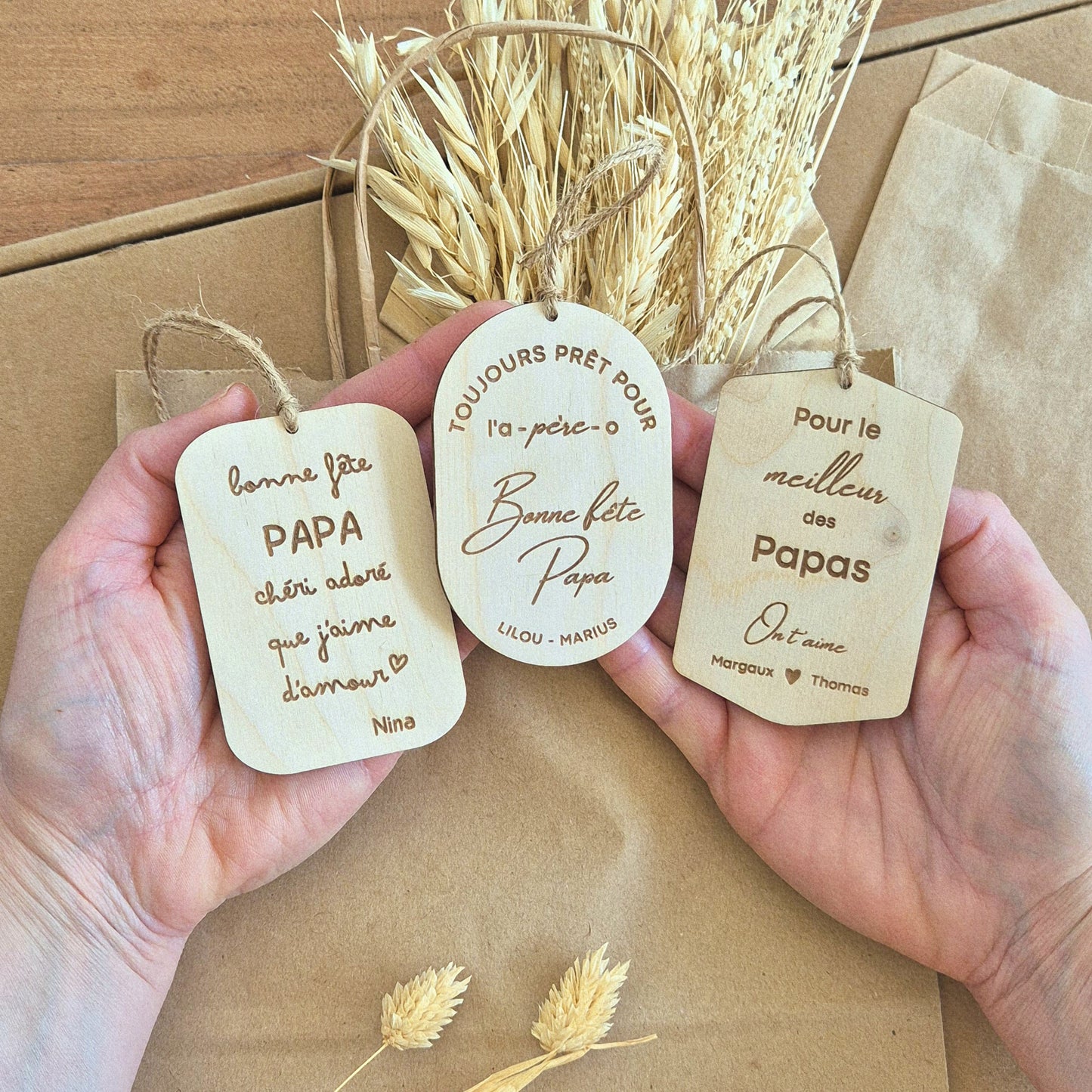 Étiquette cadeau personnalisée - Papa